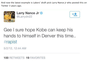 Larry nance jr tweet